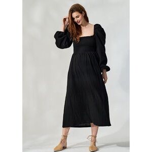 Anthropologie Black Maxi Dress
